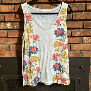 Lucky Brand Floral Knot Tank